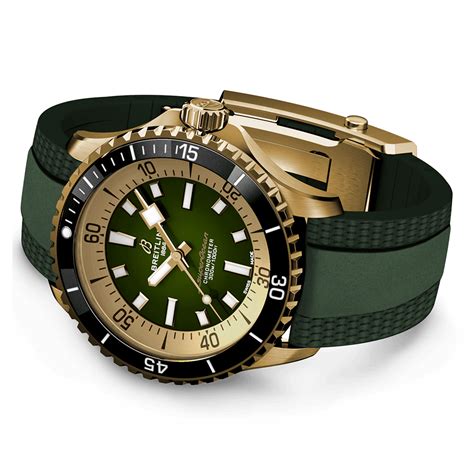 breitling 42mm superocean automatic bronze green
